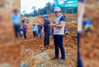 Lokasi lahan penambangan ore nikel dan dugaan perambahan hutan oleh PT Lawu Agung Mining (LAM) yang diberikan dari PT Antam selaku pemberi kontrak kerja. (*Ist/Rul). 