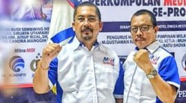 Ketum DPP MOI, Rudi Sembiring Maylila (kiri) bersama Sekjen DPP MOI, HM. Jusuf Rizal. 