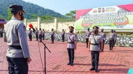 Kapolres Konut, AKBP Ahcmad Fathul Ulum, S.I.K, M.H, memimpin langsung sertijab Kasat Intelkam. (*Ist) 