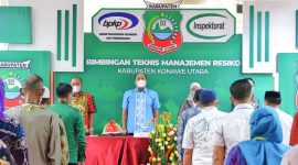 Bupati Konut membuka langsung kegiatan Bimtek Manajemen Resiko. (**) 