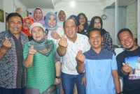 Ketua DPW PBB Sultra, H. Ruksamin, bersama pengurus PBB wilayah Buton, Busel, Buteng, dan Butur. (*Ist/Rian). 