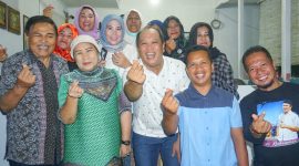 Ketua DPW PBB Sultra, H. Ruksamin, bersama pengurus PBB wilayah Buton, Busel, Buteng, dan Butur. (*Ist/Rian). 