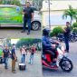 Media Portalindonews.com, bersama Tokoh Pemuda Jakarta Barat, Haji Umar Abdul Azis dan Ibu Yani Lim bagi Ta'jil di bulan Suci Ramadhan 1443 H/2022. (*Ist). 