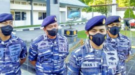 Danlanal Kendari, Kolonel Laut (P) Iwan Iskandar, membenarkan telah menangkap tiga Unit kapal pengangkut ore Nikel ilegal. Jumat (15/4/2022). (*Ist) 