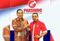 Ketua DPP Partai Parsindo, HM. Jusuf Rizal bersama Tommy Soeharto. (*Ist) 