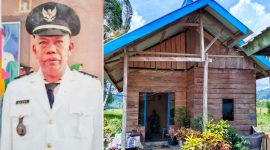 Kepala Desa Watupute, Mugni dan Pembangunan Bedah Rumah melalui Dana Desa Tahun anggaran 2022 tuntas dikerjakan sesuai ketentuan. (*Ricky/KR) 
