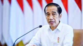 Presiden RI Joko Widodo (Jokowi) dalam pernyataannya di Istana Merdeka, Jakarta, Kamis (19/05/2022). (*Ist/Setkab) 