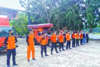 Tim Rescue Unit Siaga SAR Luwu Timur yang masih merupakan wilayah kerja dari KPP kendari diberangkatkan menuju lokasi kejadian kecelakaan, Rabu (25/05/2022). (*Ist) 