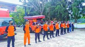 Tim Rescue Unit Siaga SAR Luwu Timur yang masih merupakan wilayah kerja dari KPP kendari diberangkatkan menuju lokasi kejadian kecelakaan, Rabu (25/05/2022). (*Ist) 
