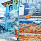 Aksi Unjuk Rasa (Unras) Front Pemuda dan Mahasiswa Konawe Utara (FPMKU) di kantor PT Antam Tbk Konawe Utara dan DPRD Sultra. (*Ist/KR) 