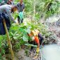 Kapolsek Bangun Resor Simalungun, AKP L.S Gultom, S.H, pimpin evakuasi temuan potongan kaki manusia. (*Ist). 