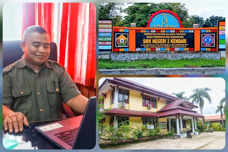 Kepala Sekolah SMKN 2 Kendari, Ir. H. Abd. Rahman J. Garusu, MM. (*Rul/Kroscek) 