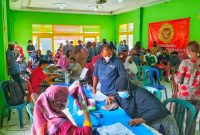 Binda Lampung bersama Tim Dinkes Lamtim Genjot percepatan Vaksinasi Booster. (*Ist) 