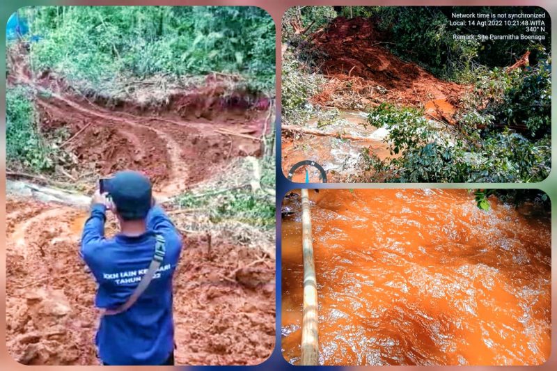 Pembukaan jalan angkutan (Hauling) PT MSSP di Blok Boenaga, Kecamatan Lasolo Kepulauan (Laskep) Konawe Utara. (*Ist) 