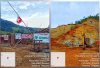 Tambang batu gunung IUP PO atas nama Samiri, Join Operasional (JO) PT Nirwana Blasting Indonesia (NBI) diduga garap Kawasan Taman Nasional tepatnya di Desa Napoosi, Kecamatan Onembute, Kabupaten Konawe. (*Ist) 