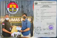 Komplit Sultra resmi melaporkan PT NBI KSO PO Samiri ke Mabes Polri dan KLHK RI. (*Ist) 