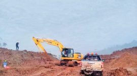 Aktivitas PT Bintang Anoa Mineral (BAM) di kawasan hutan lindung Blok 90 Lasolo milik PT Antam Tbk, eks PT Malibu di Kabupaten Konawe Utara. (*Ist) 
