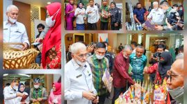 Pj Sekda Sultra, Asrun Lio mewakili Gubernur menghadiri acara Pekan Produk Unggulan Ekonomi Kreatif Sultra Tahun 2022. Rabu (07/09/2022). (*Ist) 