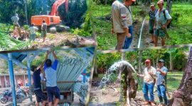 PT Tonia Mitra Sejahtera realisasikan sumber mata air bersih alternatif masyarakat desa balo. (*Ist) 