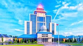 Pembangunan Gedung baru kantor Gubernur Sulawesi Tenggara setinggi 22 lantai. (*Ist) 