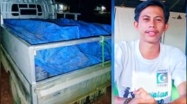 Pengisian belasan jerigen di APMS Landawe, Konut. (*Ist) 