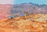 Aktivitas penambangan biji nikel PT Sulawesi Hasta Finma (SHF), di lahan eks IUP Hapar, Blok Mandiodo, kini menjadi IUP PT Antam, hanya bermodalkan Surat Keterangan Tanah (SKT). (*Ist) 