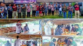 Polsek Purba bersama jajarannya gelar sosialisasi bersama masyarakat. Jumat (30/09/2022). (*Ist) 