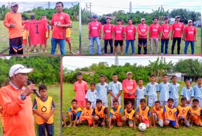 Kepala Desa Bakaran Batu, Muslim Susanto Resmi Membuka Turnamen Piala Kepala Desa Bakaran Batu di Lapangan Sepak Bola Xl Jl. Medan Batang Kuis, Dusun 1. Minggu (02/10/2022). (*Ist) 