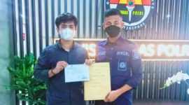 FPMKU, Andi Arman, menindak lanjuti laporan perkembangan kasus illegal mining PT Parama Nikel Indonesia  ke Mabes Polri. Kamis (06/10/2022). (*Ist) 