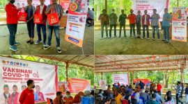 Binda Maluku menggandeng Organisasi Kepemudaan (OKP) Cipayung Plus Kota Ambon gelar vaksinasi covid-19 di Gedung Auditorium Unpatti Ambon. Kamis (06/10/2022). (*Ist) 