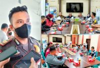 Kasat Lantas Kota Kendari, AKP Rudika Harto Kanajiri (kiri), mengikuti pelaksanaan Forum Lalulintas dan angkutan jalan Provinsi Sulawesi Tenggara (Sultra). (*Ist) 