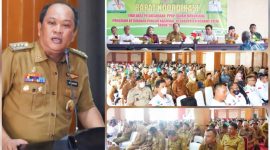 Bupati Konut, H. Ruksamin membuka Rapat Koordinasi (Rakor) evaluasi pelaksanaan Program Pemanfaatan Kebun Pekarangan (PPKP). Senin (10/10/2022). (*Ist) 