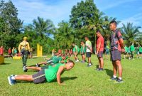 Korem 022/Pantai Timur dan Disjan melaksanakan Tes Kesegaran Jasmani (Garjas) Periodik Il Tahun 2022. (*Ist) 