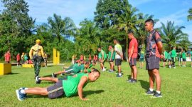 Korem 022/Pantai Timur dan Disjan melaksanakan Tes Kesegaran Jasmani (Garjas) Periodik Il Tahun 2022. (*Ist) 