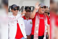Ketua DPRD Konut, Ikbar, SH.,MH (Kiri) Bersama Bupati Konut, Dr.Ir.H.Ruksamin, ST.,M.Si.,IPU, Asean Eng, (*Ist) 