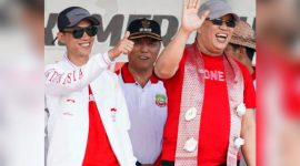 Ketua DPRD Konut, Ikbar, SH.,MH (Kiri) Bersama Bupati Konut, Dr.Ir.H.Ruksamin, ST.,M.Si.,IPU, Asean Eng, (*Ist) 