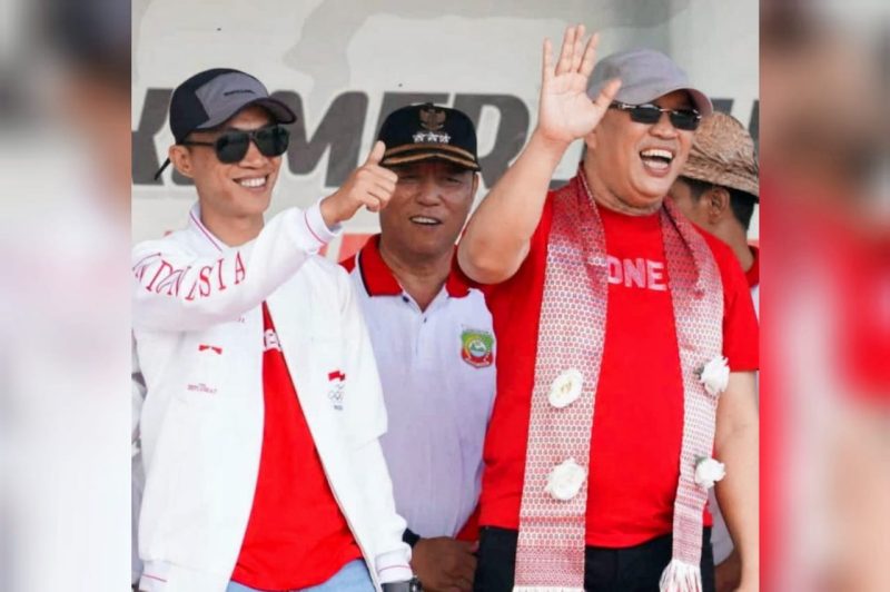 Ketua DPRD Konut, Ikbar, SH.,MH (Kiri) Bersama Bupati Konut, Dr.Ir.H.Ruksamin, ST.,M.Si.,IPU, Asean Eng, (*Ist) 