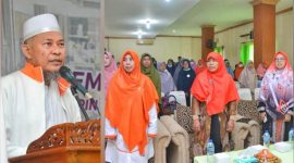 H. Hidayatullah memberikan sambutan pada Seminar Ketahanan Keluarga, DPD Partai Keadilan Sejahtera, Kota Medan di gedung Quba Asrama Haji, Jl. AH. Nasution Medan Johor, Ahad 20 Rabiul Awal 1444 H/16 Oktober 2022 M. (*Ist) 