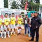 Danrem 022/Pantai Timur, Kolonel Inf Luqman Arief, S.I.P, memberikan semangat tim keseblasan Santri Sumut melaju ke semi final. (*Ist) 