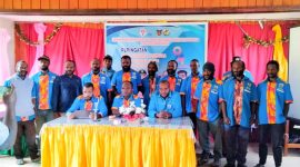 Pemuda KNPI Paniai Gaungkan Seruan Hari Sumpah Pemuda. (*Riszki/Kroscek) 