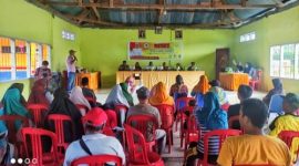 Hj Nurlin Surunuddin melakukan reses masa sidang III tahun 2021 - 2022 di desa Sambahule Kecamatan Baito. Sabtu (01/10/2022). (*Ist) 