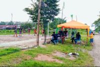 turnamen Voli Gamal Cup, yang di selenggarakan di Lapangan Belmerah Dusun X Desa Buntu Bedimbar, pada hari minggu pekan lalu (02/10/2022). **