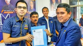 Kader liga Mahasiswa NasDem Kota Medan mengambil Formulir Caleg 2024 di Kantor Sekertariat DPD Partai Nasdem Kota Medan Jl.T. Amir Hamzah No.206-208 Komplek Ruko Griyatur Indah. Jumat (07/10/2022). (*Ist) 