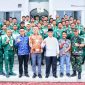 Pangdam l/Bukit Barisan, Mayjen TNI Achmad Daniel Chardin, SE, M.Si, bersama jajaran forkopimda sambut kedatangan Tim Sumut Liga Santri Piala KASAD 2022, di Kantor Bupati Kabupaten Asahan. Jumat (28/10/2022). (*Ist) 