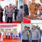 Irjen Pol. Drs. Teguh Pristiwanto bersama rombongan pejabat Polda Sultra meresmikan pemanfaatan Gedung Mapolresta Konawe Utara. Selasa, (15/11/2022). (*Ist) 