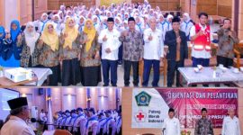 Pelantikan Pengurus PMR Madya MTsN 2 Pasuruan di Hotel Inna Kecamatan Prigen Kabupaten Pasuruan, (16/11/2022). (*Hafid) 