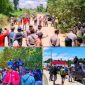 Aksi Demonstrasi masyarakat lengora tuntut pengembalian tanah ulayat ke PT BMR. (*Ist) 