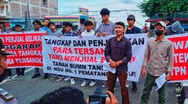 Aliansi Mahasiswa Sumatera Utara meminta Polda Sumut untuk menangkap mafia tanah negara PTPN III, Kebun Bangun Siantar inisial 'JS'. (*Ist) 