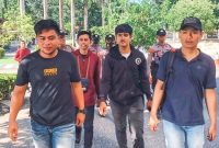 Pengerus Front Pemuda dan Mahasiswa Konawe Utara. (*Ist) 