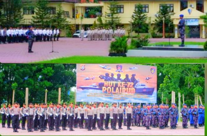 Peringatan HUT Polairud ke-77 di Polda Sultra. 